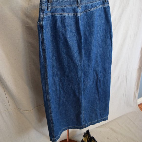 Vintage 70's Midi Denim Skirt - Picture 5 of 5